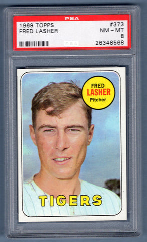 1969 Topps #373 Fred Lasher (26348568) PSA 8