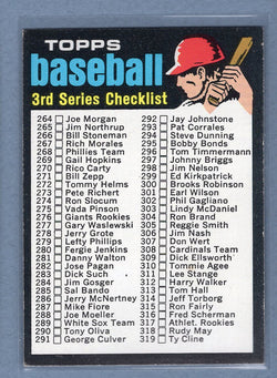1971 Topps #206 Checklist 264-393 (Red Helmet)  (c) EX-MT  GO775