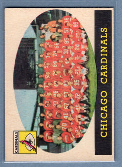 1958 Topps #69 Chicago Cardinals Team Card (a) EX  GO801