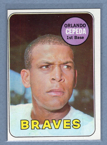 1969 Topps #385 Orlando Cepeda (HOF) (h) EX-MT  GOWABB