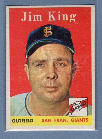 1958 Topps #332 Jim King EX  GO129