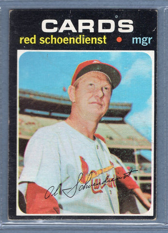 1971 Topps #239 Red Schoendienst (HOF)  EX  SB1