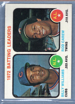 1973 Topps #61 Batting Leaders (Rod Carew)  (f) EX-MT  GO669