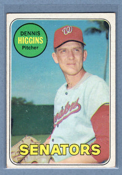 1969 Topps #441 Dennis Higgins (a) VG-EX  GO577