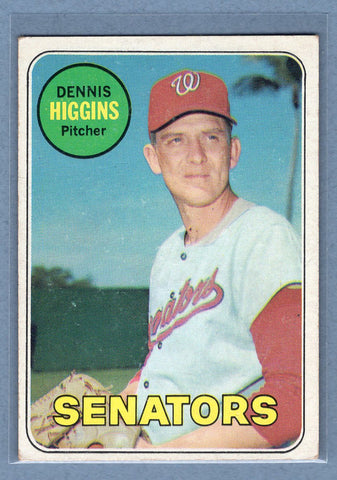 1969 Topps #441 Dennis Higgins (a) VG-EX  GO577