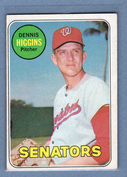 1969 Topps #441 Dennis Higgins (b) VG-EX  GO577