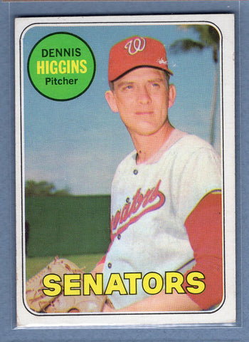 1969 Topps #441 Dennis Higgins (c) EX  GO577