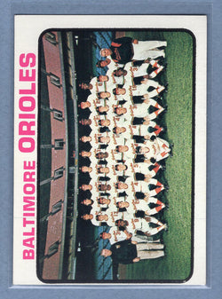 1973 Topps #278 Baltimore Orioles Team  EX  GO550