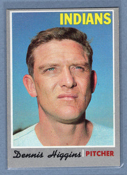 1970 Topps #257 Dennis Higgins  EX-MT  GO695