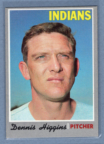 1970 Topps #257 Dennis Higgins  EX-MT  GO695