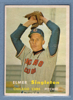 1957 Topps #378 Elmer Singleton EX    GO38