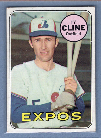 1969 Topps #442 Ty Cline (a) EX  GO577