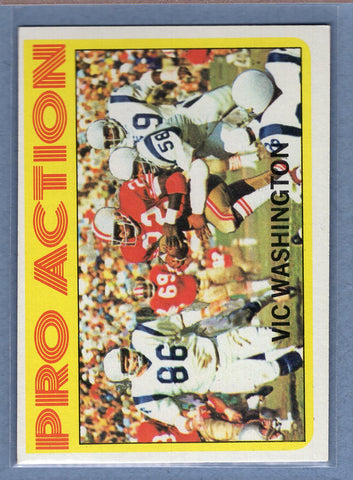 1972 Topps #255 Vic Washington EX-MT  GO326