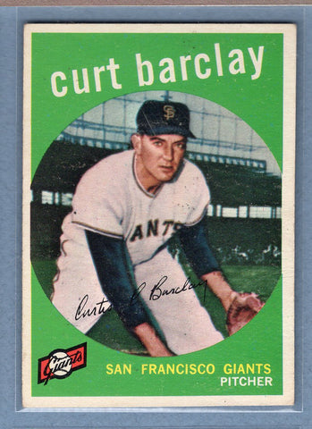 1959 Topps #307 Curt Barclay EX   GO410