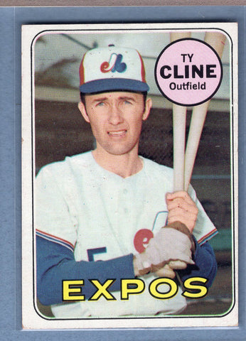 1969 Topps #442 Ty Cline (b) EX  GO577