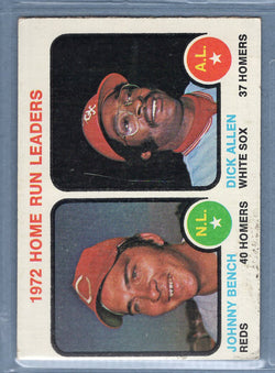 1973 Topps #62 Home Run Leaders ( Johnny Bench)  (E) EX  GO669