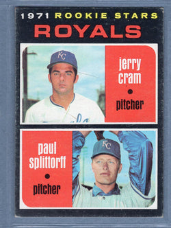 1971 Topps #247 Royals Rookies (Cram/Splittorff)  VG-EX  GO747