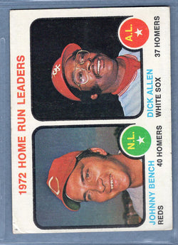 1973 Topps #62 Home Run Leaders ( Johnny Bench)  (g) EX  GO669