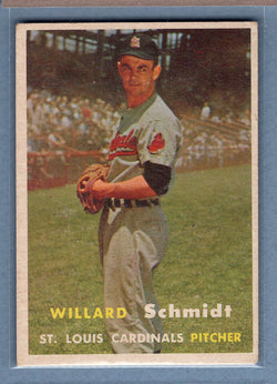 1957 Topps #206 Willard Schmidt EX  GO130