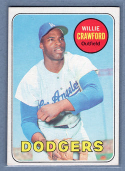 1969 Topps #327 Willie Crawford EX  GO477