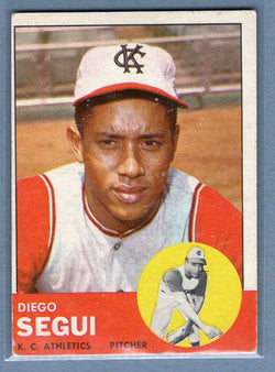 1963 Topps #157 Diego Segui VG-EX Set Break