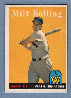 1958 Topps #188 Milt Bolling EX  GO172
