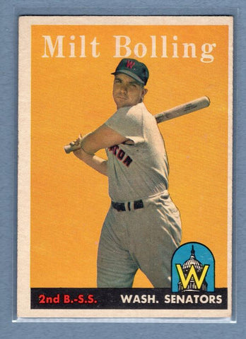 1958 Topps #188 Milt Bolling EX  GO172