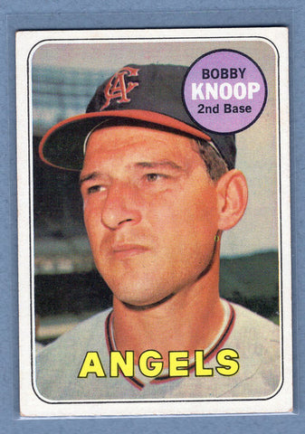 1969 Topps #445 Bobby Knoop (a) EX  GO577