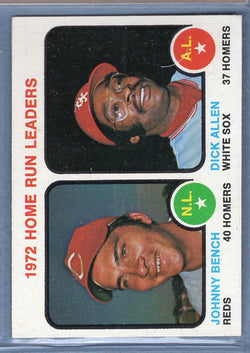 1973 Topps #62 Home Run Leaders ( Johnny Bench)  (j) EX-MT  GO669
