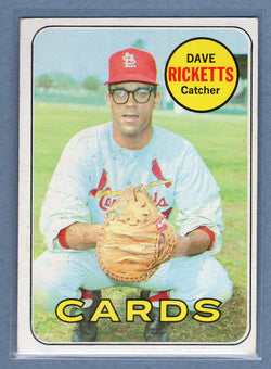 1969 Topps #232 Dave Ricketts (st)(C) VG  GO850