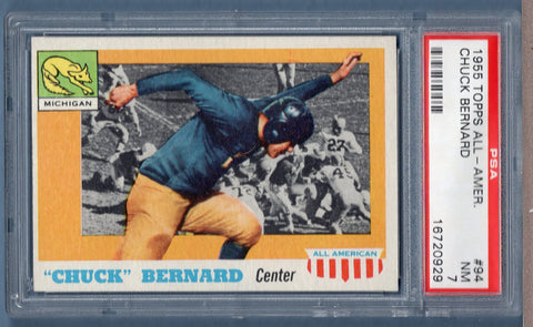 1955 Topps All American #94 Chuck Bernard (16720929) PSA 7