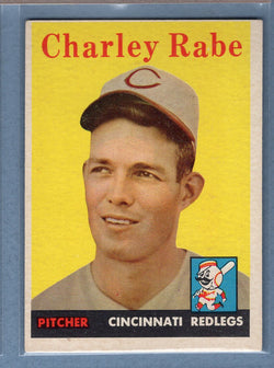 1958 Topps #376 Charley Rabe EX  GO129