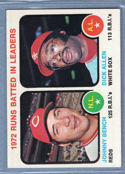 1973 Topps #63 Runs Battled in Leaders (Johnny Bench)  (C) EX-MT  GO669