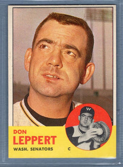 1963 Topps #243 Don Leppert EX-MT  GO393