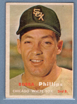 1957 Topps #395 Bubba Phillips EX    GO38