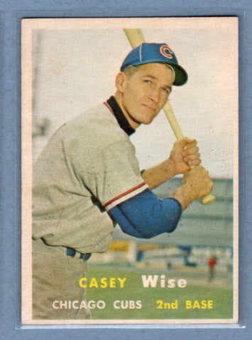 1957 Topps #396 Casey Wise EX    GO38