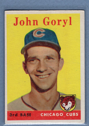 1958 Topps #384 John Goryl VG-EX  GO129