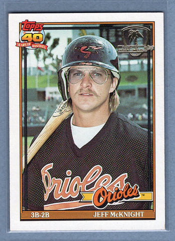 1991 Topps Desert Shield #319 Jeff McKnight  NM  GO625
