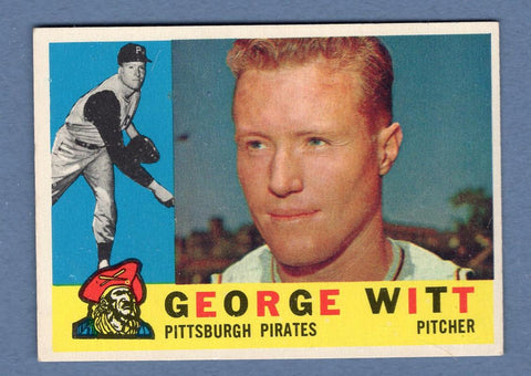 1960 Topps #298 George Witt(1) EX   CCS45