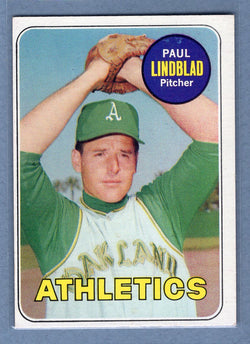 1969 Topps #449 Paul Lindblad (a) EX  GO577