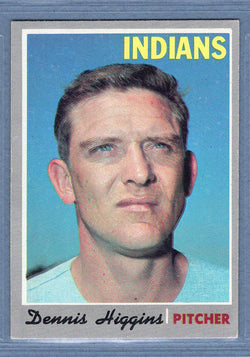 1970 Topps #257 Dennis Higgins  EX-MT  SB1