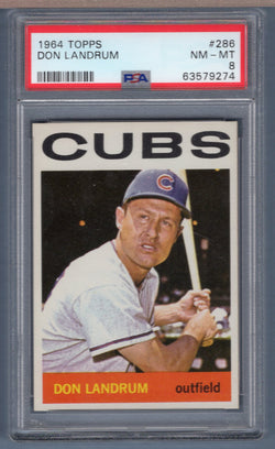 1964 Topps #286 Don Landrum (63579274) PSA 8