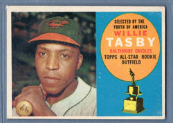 1960 Topps #322 Willie Tasby VG Set Break 1