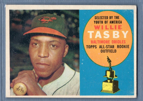 1960 Topps #322 Willie Tasby VG Set Break 1