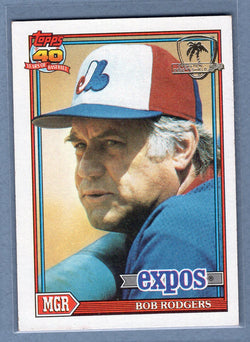 1991 Topps Desert Shield #321 Bob Rodgers  NM  GO625