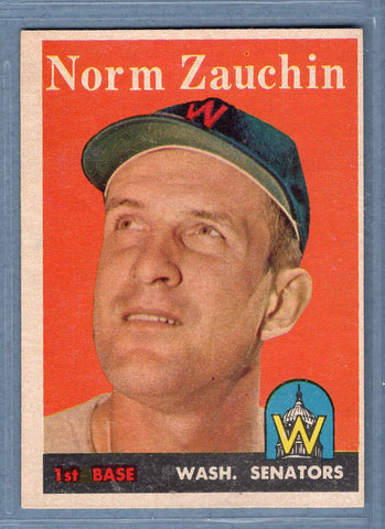 1958 Topps #422 Norm Zauchin EX-MT  GO240