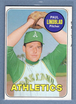 1969 Topps #449 Paul Lindblad (b) EX  GO577