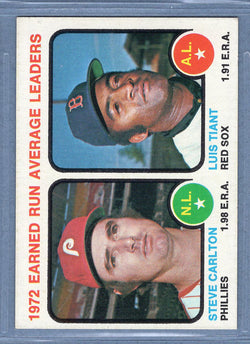 1973 Topps #65 Earned Run Average Leaders (Steve Carlton)  (a) EX-MT  GO669