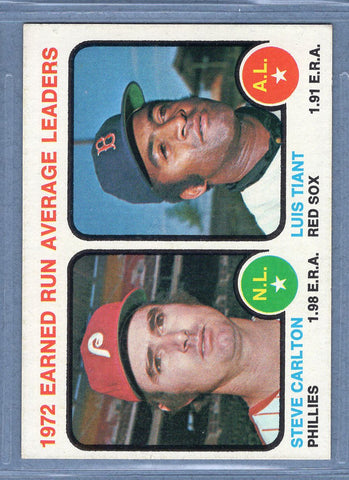 1973 Topps #65 Earned Run Average Leaders (Steve Carlton)  (a) EX-MT  GO669