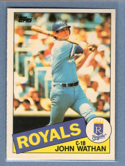 1985 Topps Tiffany #308 John Wathan NM